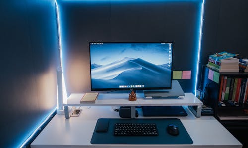 Computer Monitor on a Computer Table