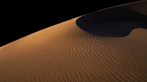 Desert Sand with Ripples with Night Sky