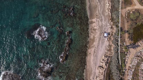 Aerial View of a Beach 