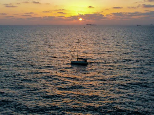 Zonsondergang Aan Het Strand Van Ashdod