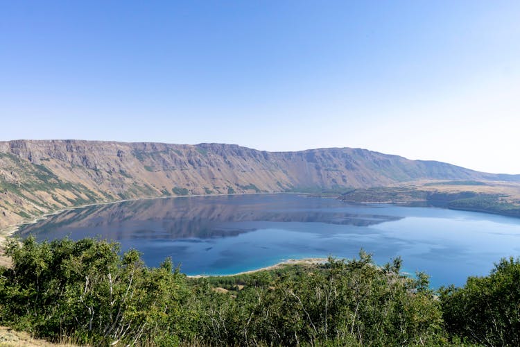 Lake In Mountains Landscape