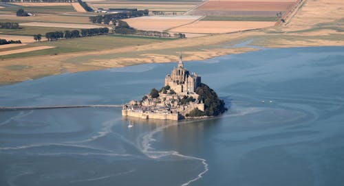 Aerial Photo of Mont Saint Michel Abbey 
