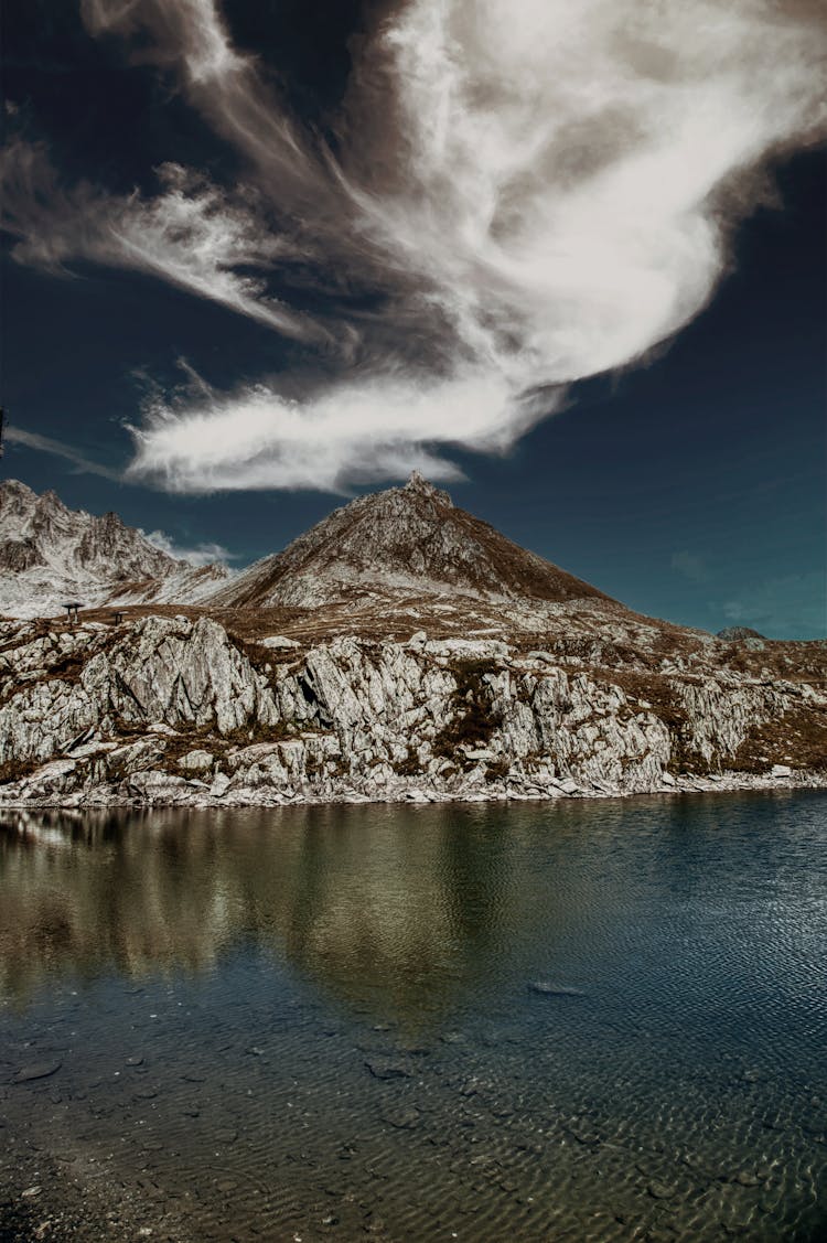 Rocky Mountain And A Lake 