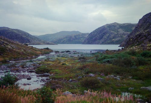 Immagine gratuita di colline, lago, natura