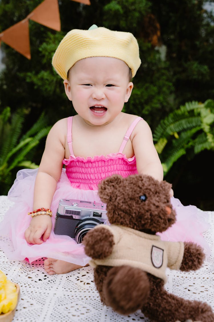 Baby In Pink Dress