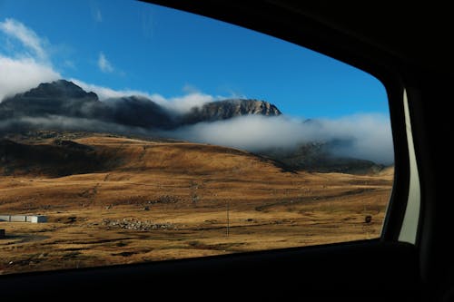 View From the Rocky Mountain from the Car Window