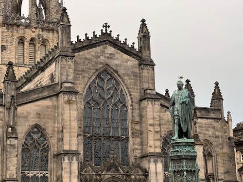 The Adam Smith Statue in Front of St Giles' Cathedral