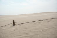 波兰绍维斯基国家公园的沙丘在晴朗的天空下显得格外宁静