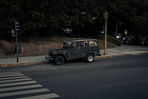 4x4, ağaçlar, bağbozumu içeren Ücretsiz stok fotoğraf