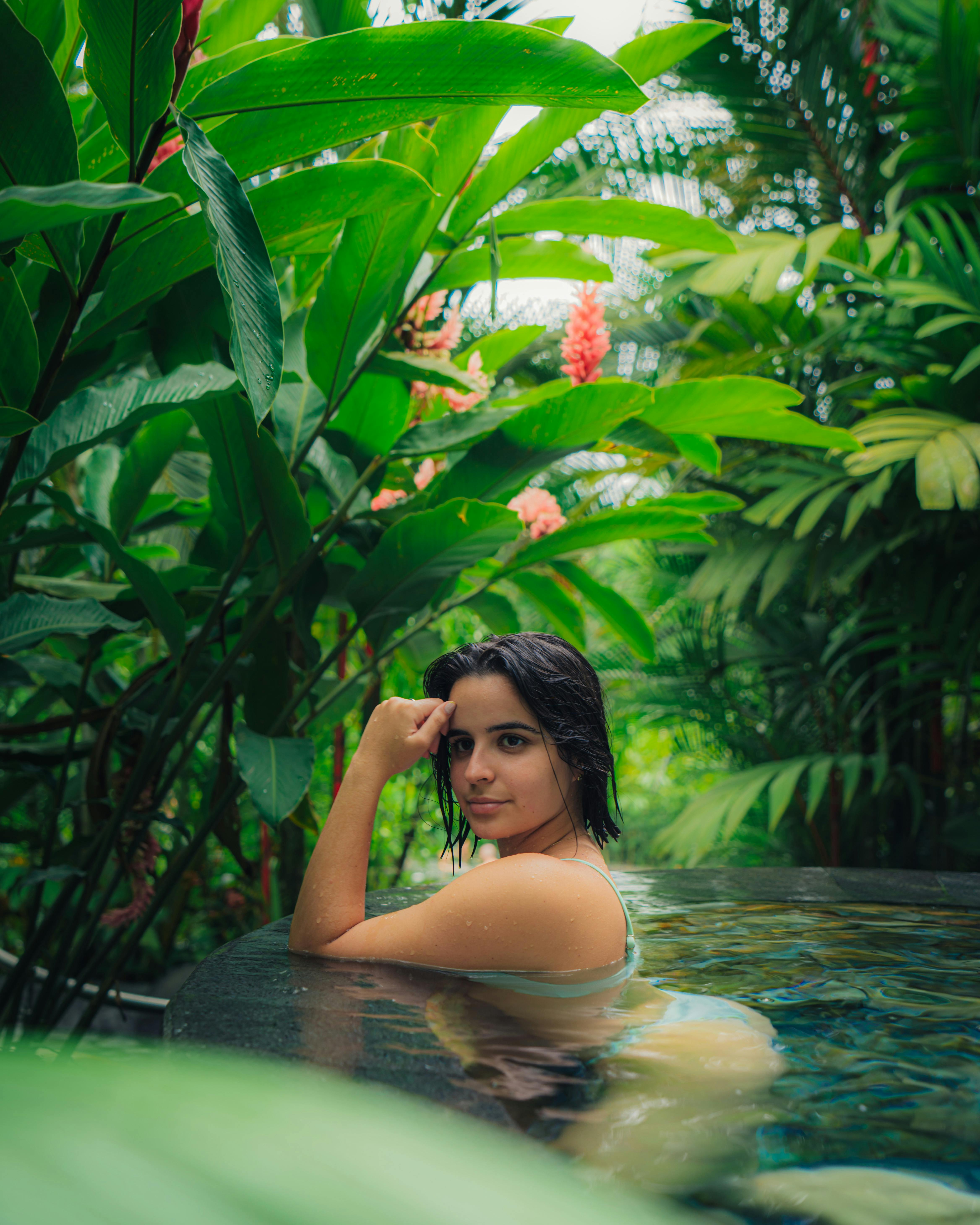 sexy woman in pool