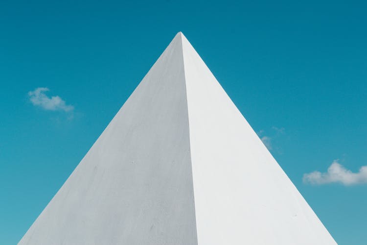 White Pyramid Under The Blue Sky