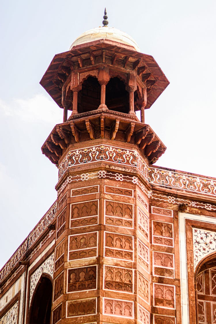 Tower Of Royal Gate In Agra