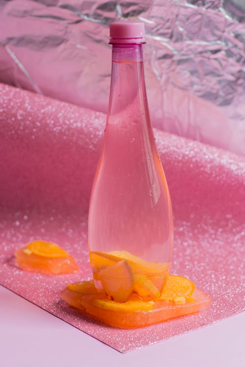 Orange Slices in a Bottle of Water