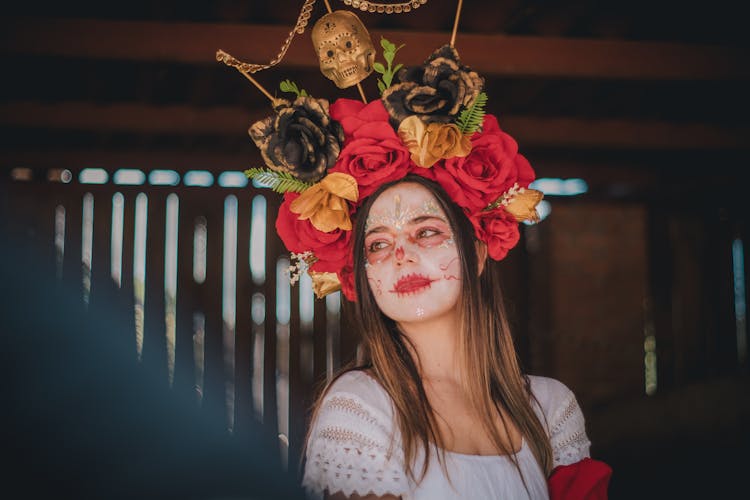 Young Woman In Traditional Costume