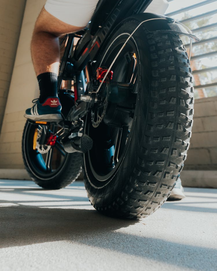 Person Riding A Fatbike