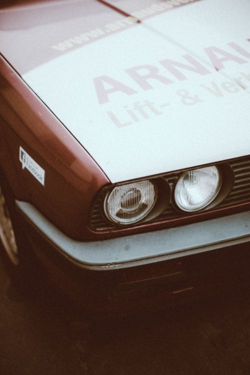 Free Detailed view of classic car headlights with vintage style in Bruges, Belgium. Stock Photo