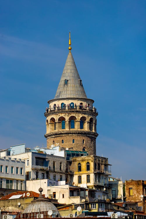 People on Top of Galata Tower