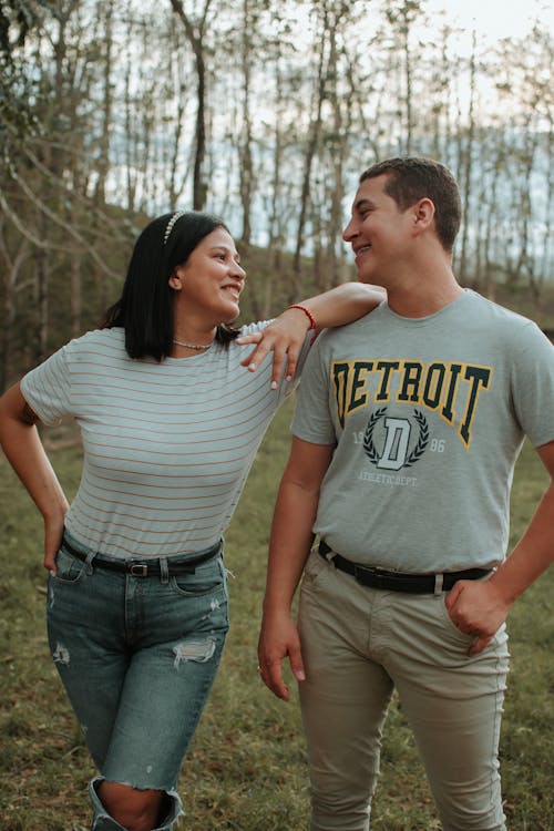 A Couple Looking at Each Other