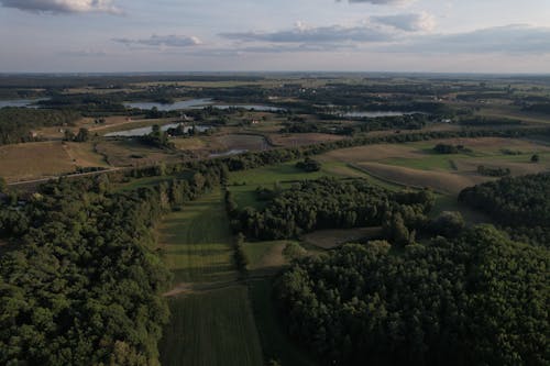 Gratis arkivbilde med åkre, dronebilde, flyfotografering