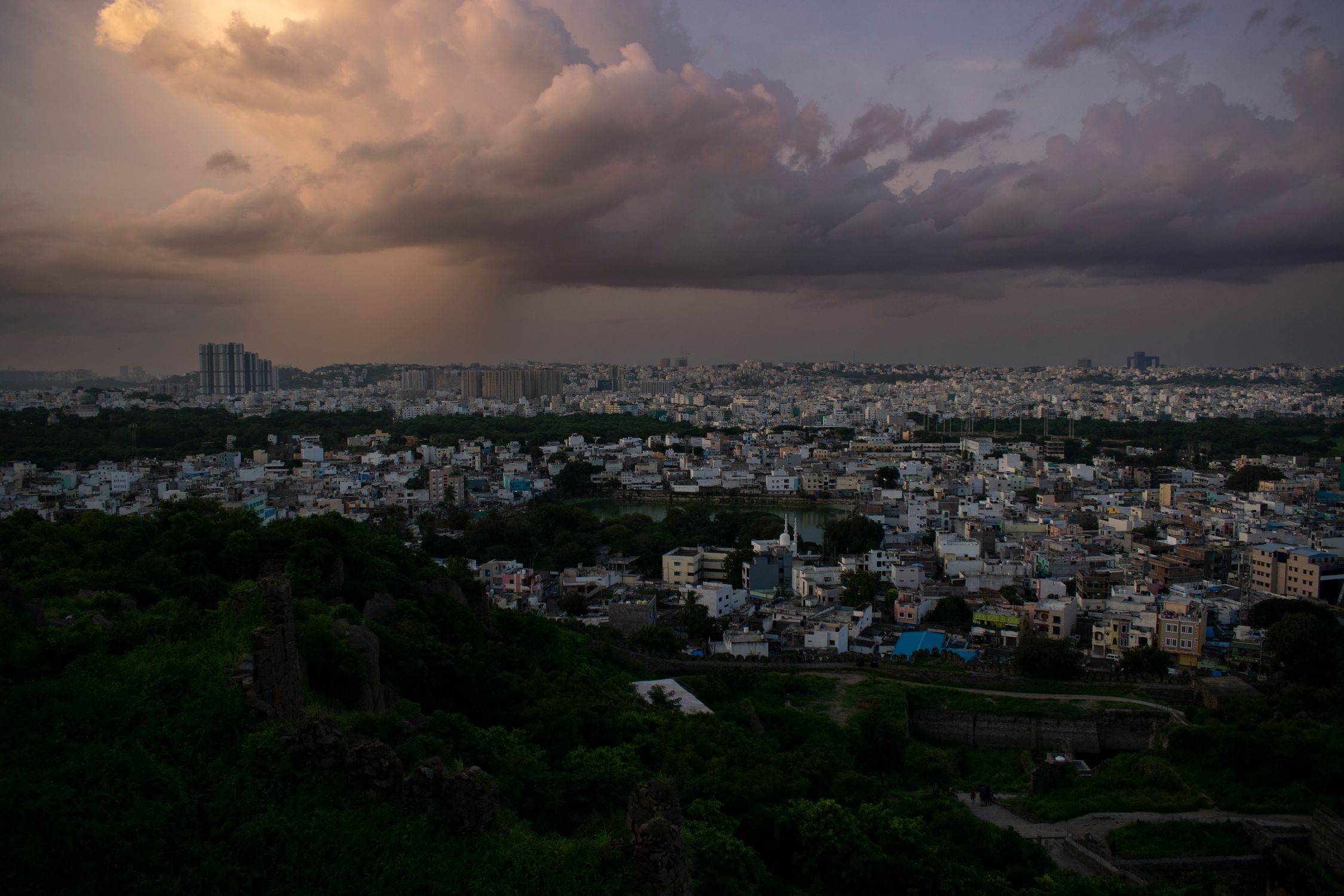Aerial Photography of City Buildings under the Cloudy Sky · Free Stock ...