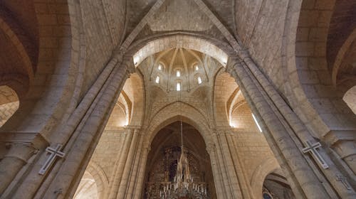 Ceiling of a Church Building with Arches