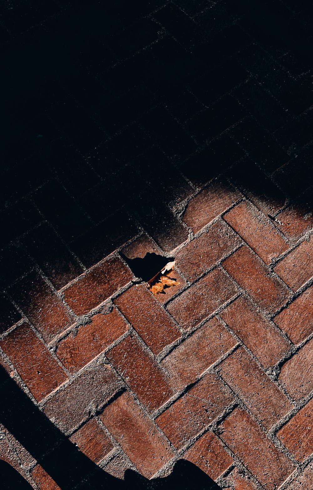 Clean decorative paver stone surface