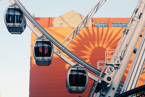 Low-angle Photography of Gray Ferris Wheel