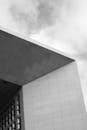 Grayscale Photo of Concrete Building