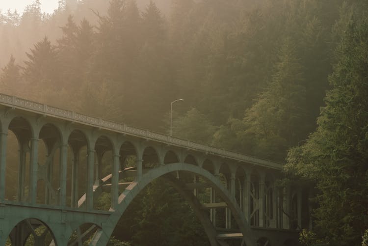 The Cape Creek Bridge In Lane County, Oregon, United States