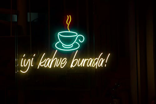 Neon Signage of Coffee Shop