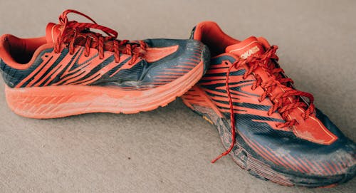 Free stock photo of red sneakers, runner, running