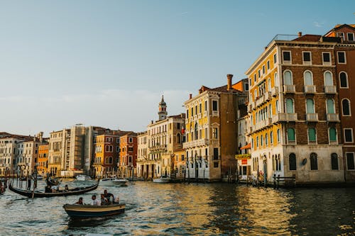 Grand Canal in Venice City 