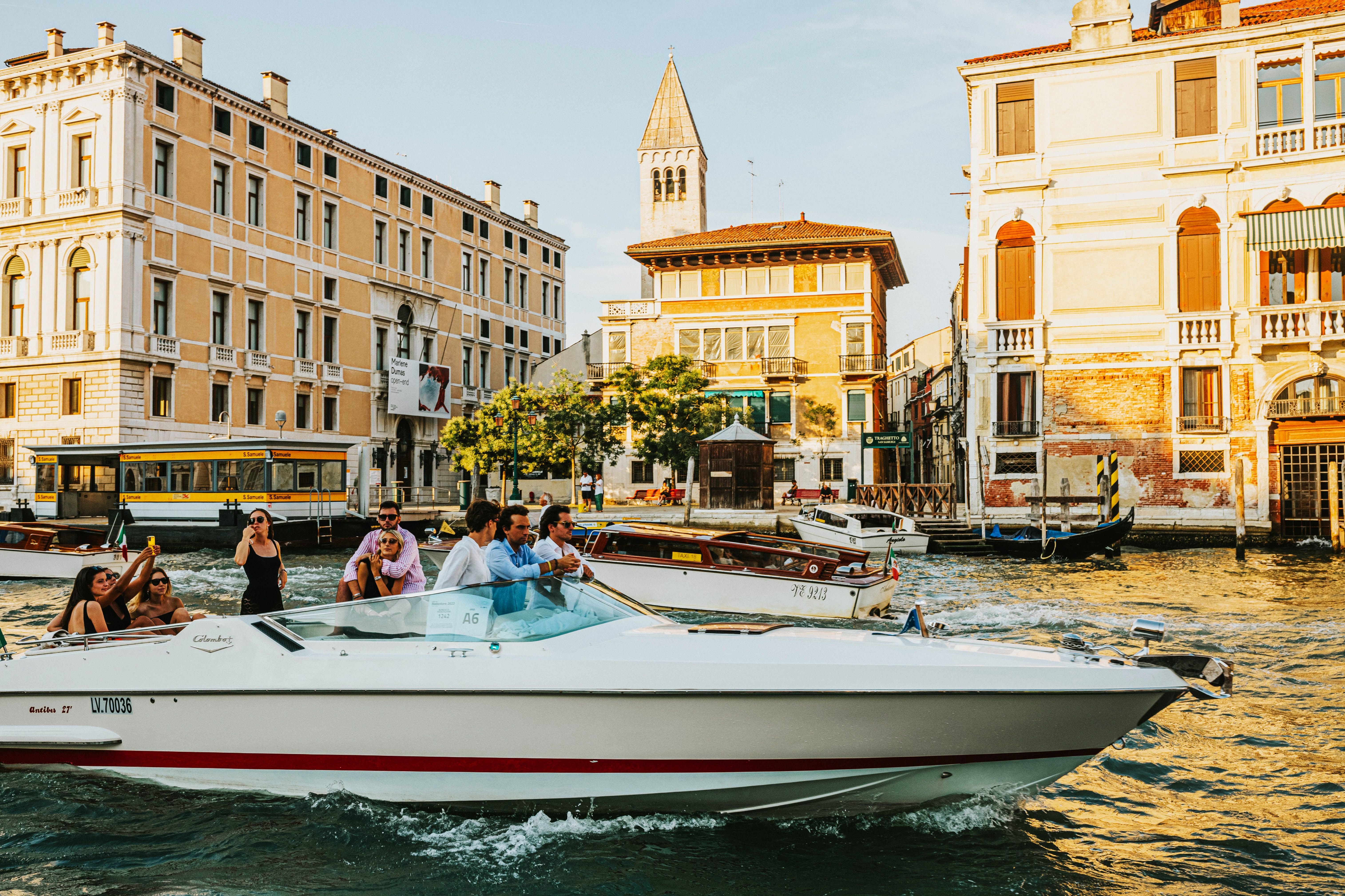 People Riding a Speedboat on River · Free Stock Photo
