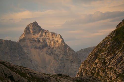 Aerial Photography of Mountains under the Cloudy Sky