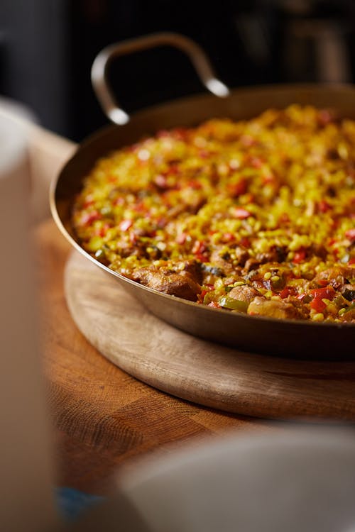 A Close-Up Shot of a Delicious Paella