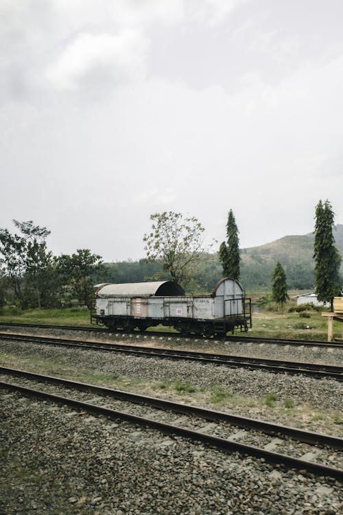 기차, 수직 쐈어, 시골의 무료 스톡 사진