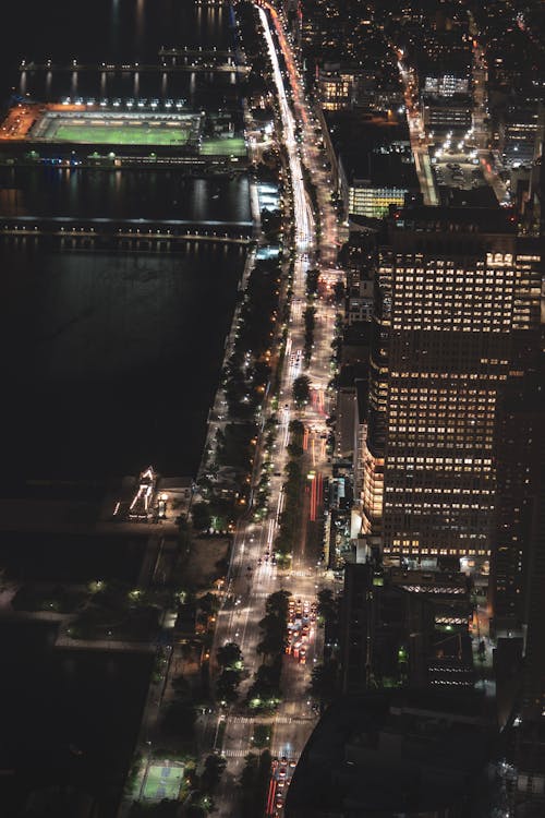 Free stock photo of city, city lights, long exposure
