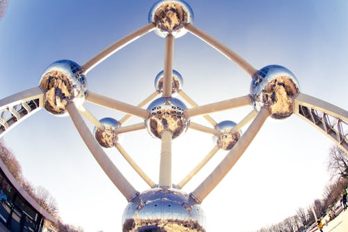 Ingyenes stockfotó alacsony szögű felvétel, atomium, Belgium témában