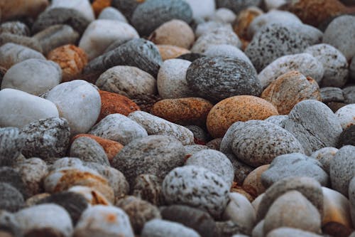 Free Close-Up Photo of a Texture of Rocks and Stones Stock Photo