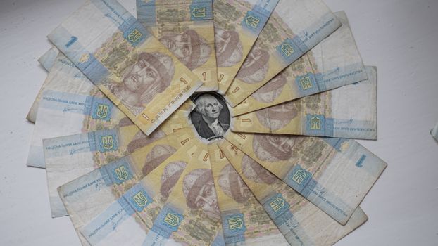 Free stock photo of circle, dollar, hryvnas