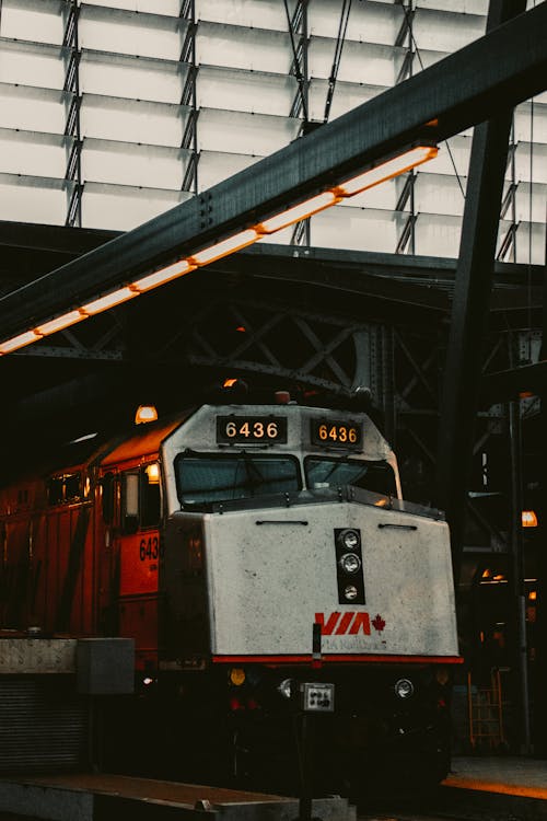 A Train in a Train Station