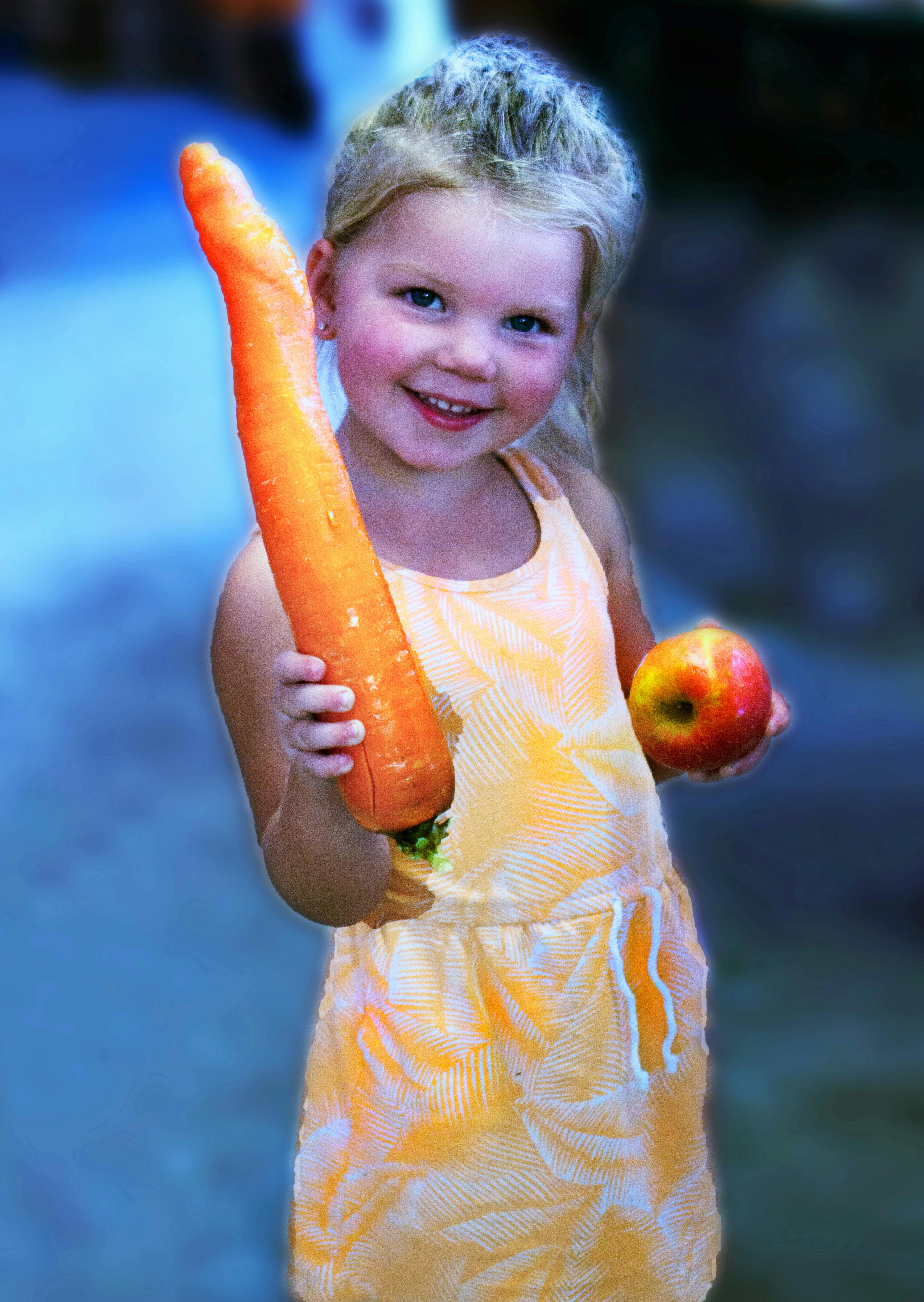 Free stock photo of Carrot Girl