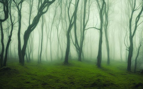 Foggy Cold Forest