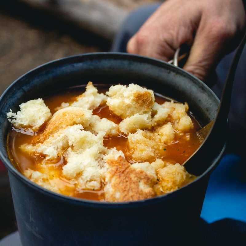 One-Pot Spanish Chickpea and Chorizo Stew with Sourdough Bread Bowls