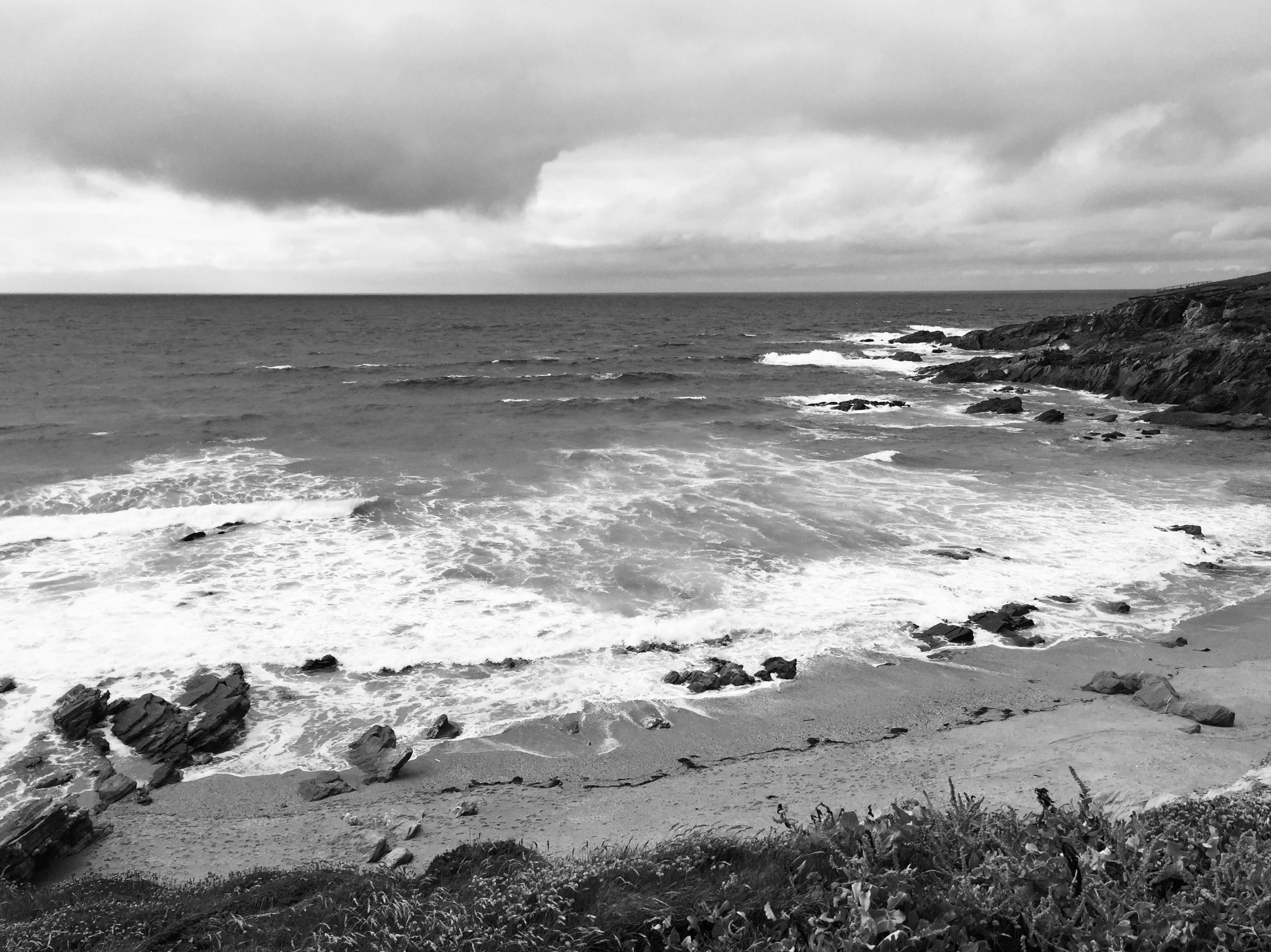 Free stock photo of black and white, sea, storm