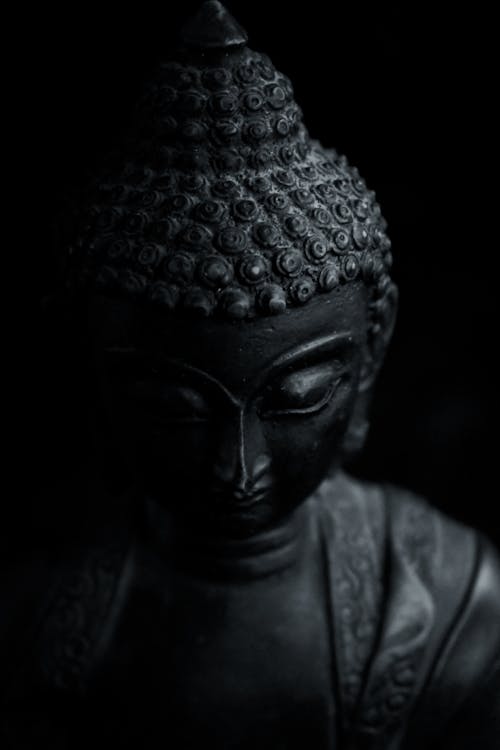 Photos gratuites de bouddha, échelle des gris, monochrome