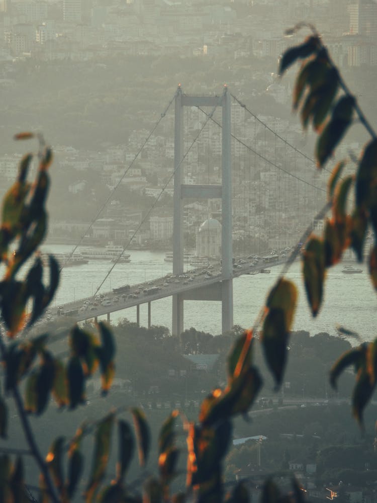 Fatih Sultan Mehmet Bridge In Istanbul, Turkey