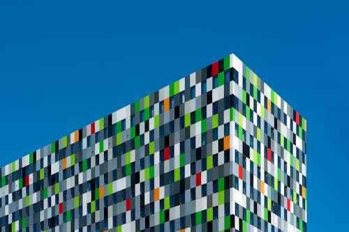 Foto d'estoc gratuïta de arquitectura moderna, cel blau, contemporani