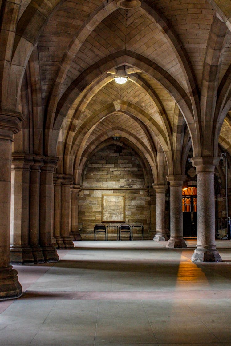 Arcades In Gothic Abbey