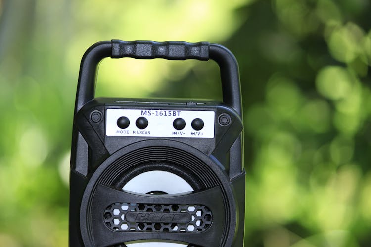 Selective Focus Photo Of A Speaker